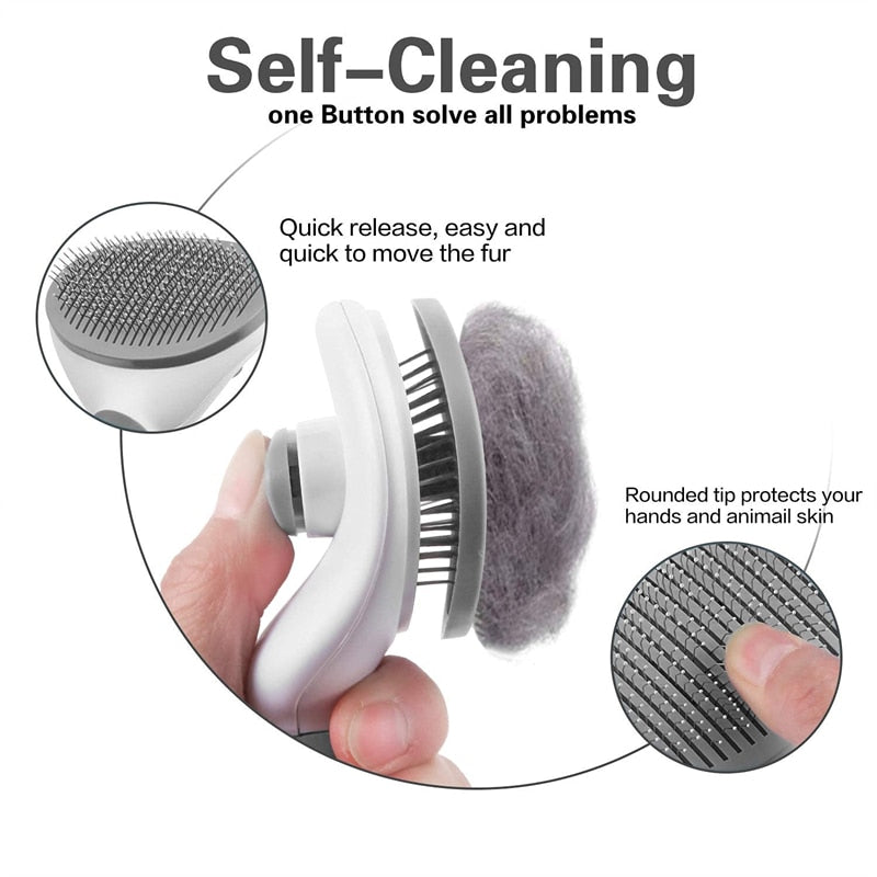 Pet Hair Grooming Brush | Skanto