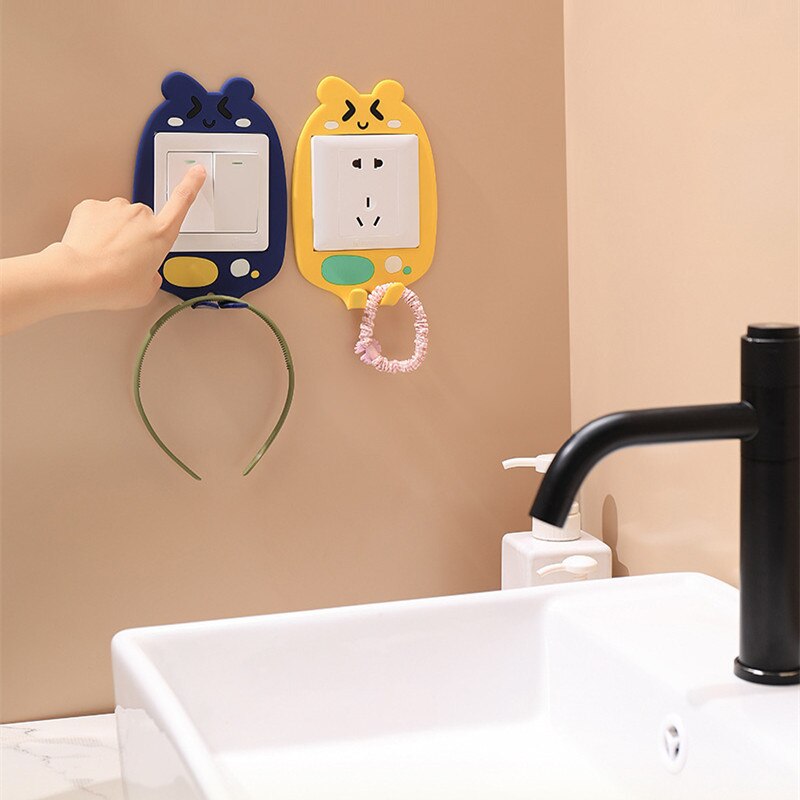 3D Luminous Cartoon Hook Outlet Sticker | Skanto