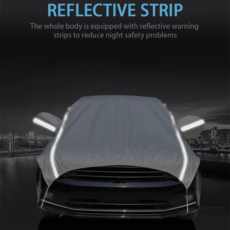 Norvo | AutoVioro Vanntett Biltrekk | UV & Varmebeskyttelse | Vindbestandig & Tyverisikret | Nano-Oxford Stoff