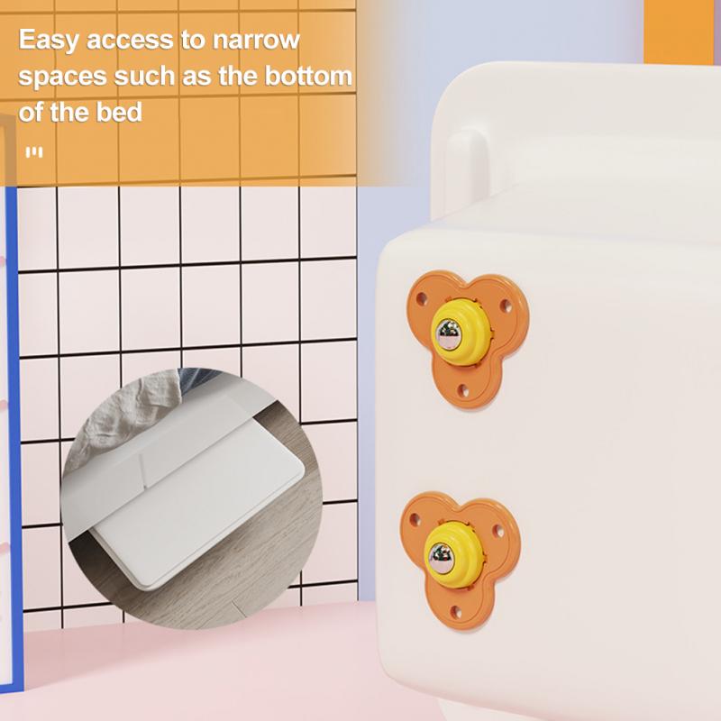 Norvo | 4Pcs Roterende Mini Hjul Møbel Flyttinger