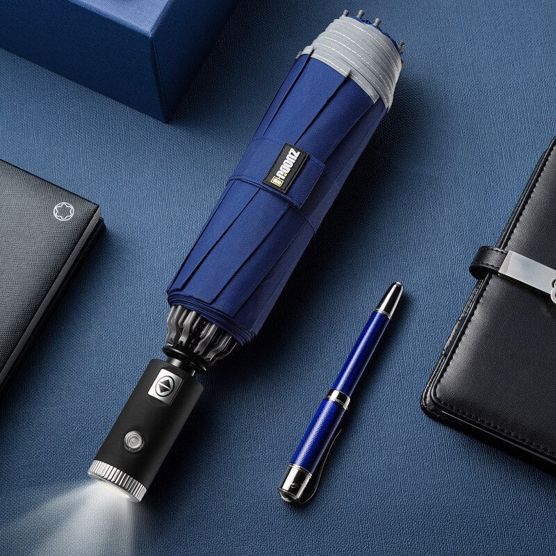 Skanto | Regnvern Elegant Automatisk LED Paraply