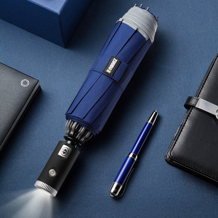Skanto | Regnvern Elegant Automatisk LED Paraply