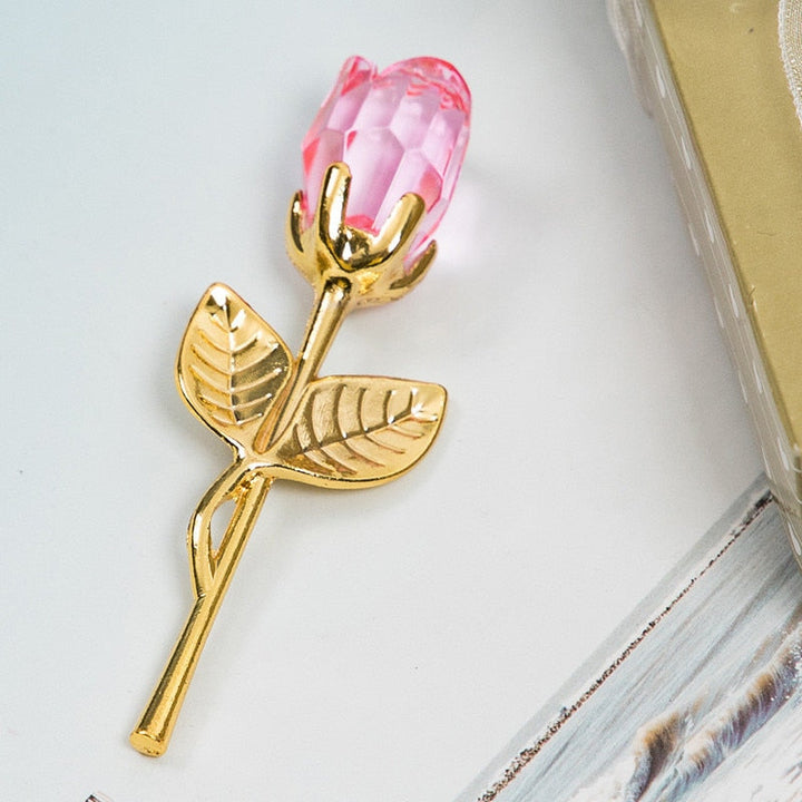Skanto | Luksus Krystall Rose i Gaveeske – Valentinsdaggave til Henne
