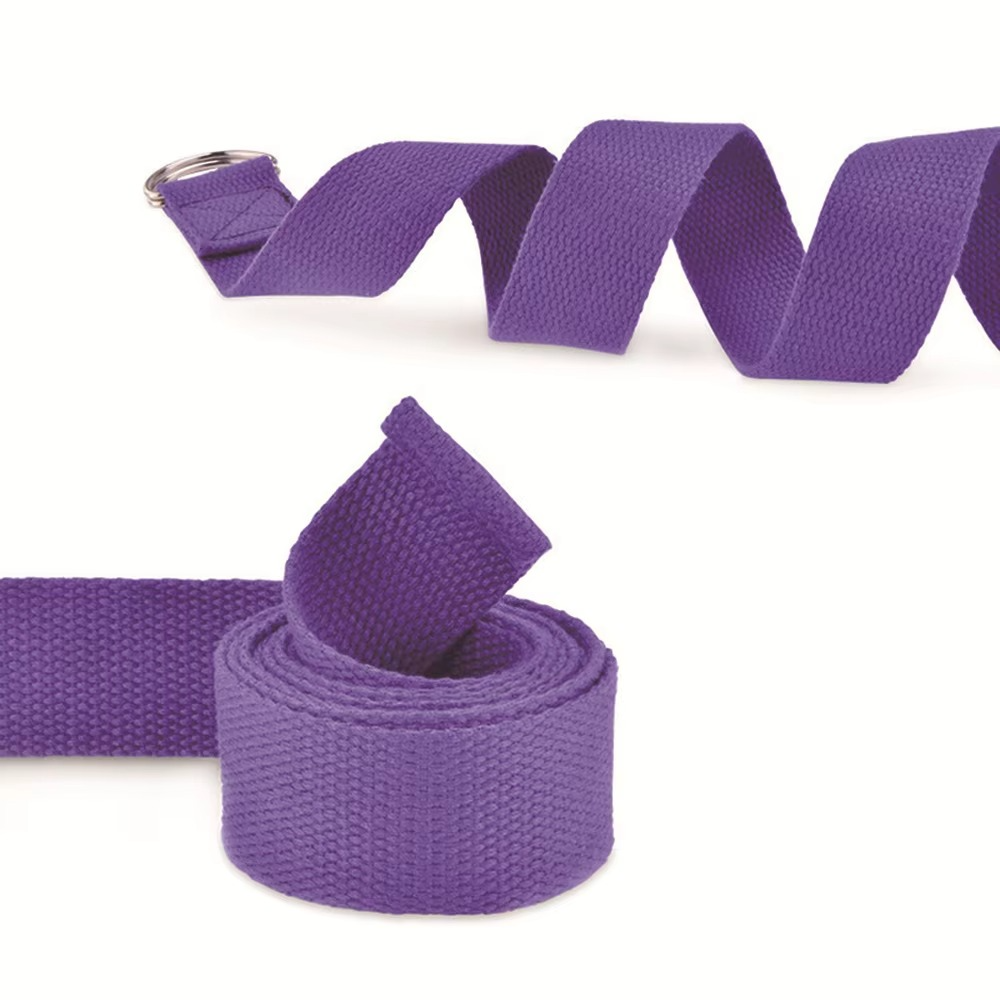 Skanto | Premium bomull yoga stropp med justerbar D-ring spenne for stretching og pilates