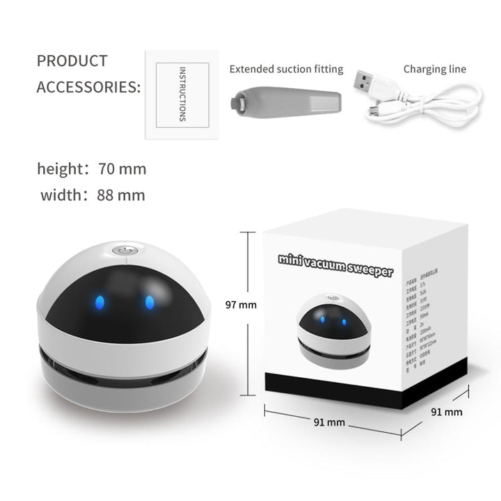 Skanto | USB-ladbar Mini Støvsuger