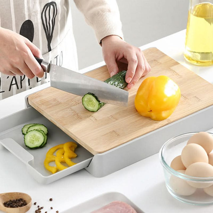 Skanto | SliceTray – Multifunksjonell lagringsbrett for skjærebrett