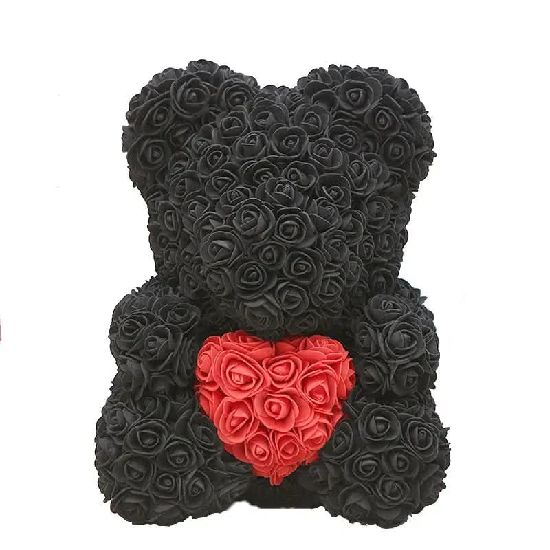 Skanto | Rose Teddy Bear with Handmade Foam Roses – 40cm