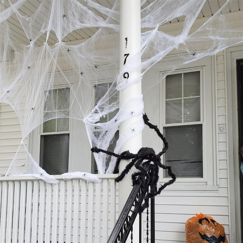 Skanto | Kunstig Stretchy Spindelvev Halloween Dekorasjon