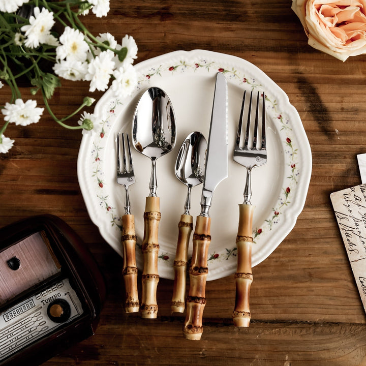 BambooElegance – Luksus bestikksett med bambusdetaljer | Skanto