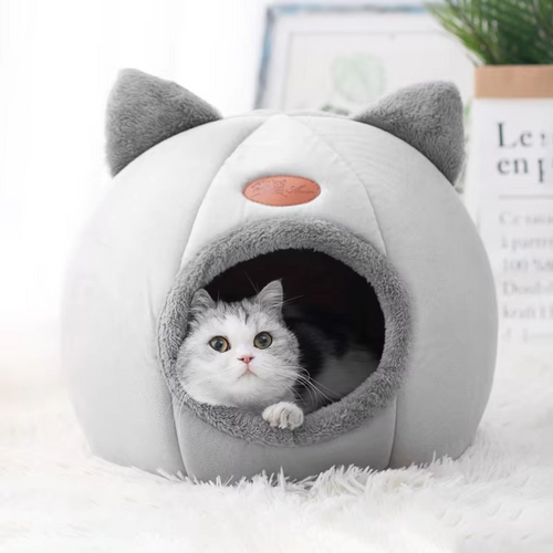 Skanto | Cozy Cave Vinter Katt- og Lite Hundeseng