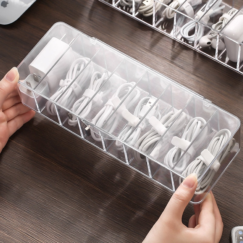 Transparent Kabel Organizer Boks | Skanto
