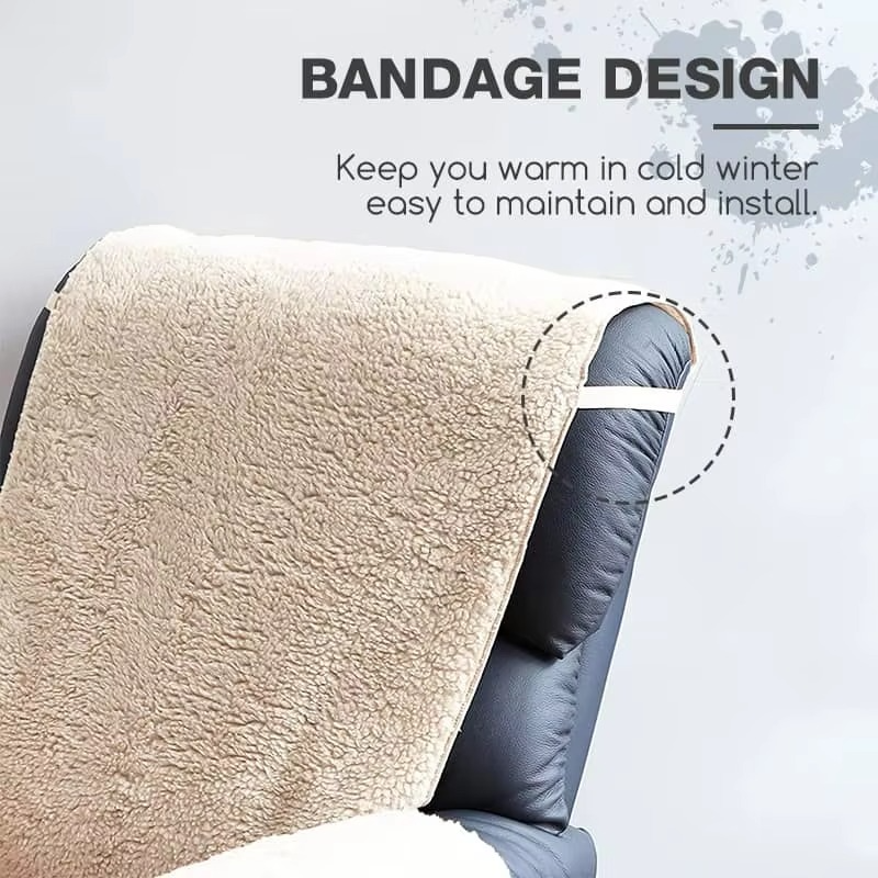 Skanto | Plush Fleece Recliner og Lenestol Beskyttelsespad – Tjukk, Antiskli Møbelovertrekk