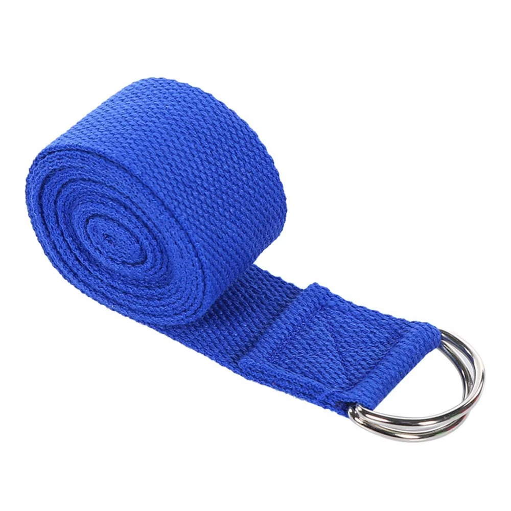 Skanto | Premium bomull yoga stropp med justerbar D-ring spenne for stretching og pilates