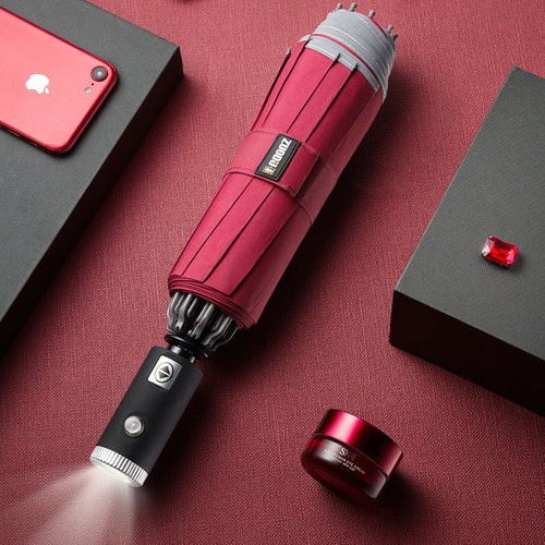 Skanto | Regnvern Elegant Automatiske LED Paraply