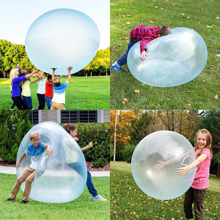 Skanto | WobbleBubble – Gigantisk oppblåsbar lekeball for barn fra 5 år og oppover | Oppmuntrer til bevegelse, balanse og utendørs moro