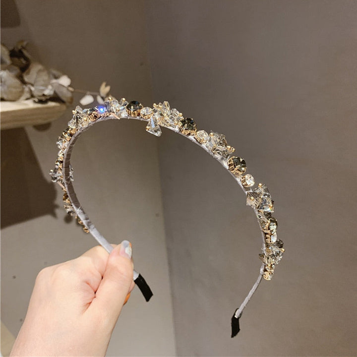 Skanto | Sofistikert Glitrende Rhinestone Krystall Hårbånd