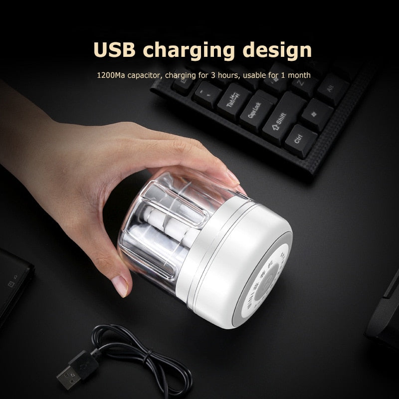 MiniChop Elektrisk Hakkemaskin – 150ml – USB oppladbar – Kompakt & Kraftig | Skanto