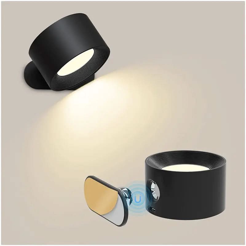 Skanto | 360° Vegglampe – Trådløs, USB oppladbar & 3 lysnivåer for fleksibel belysning