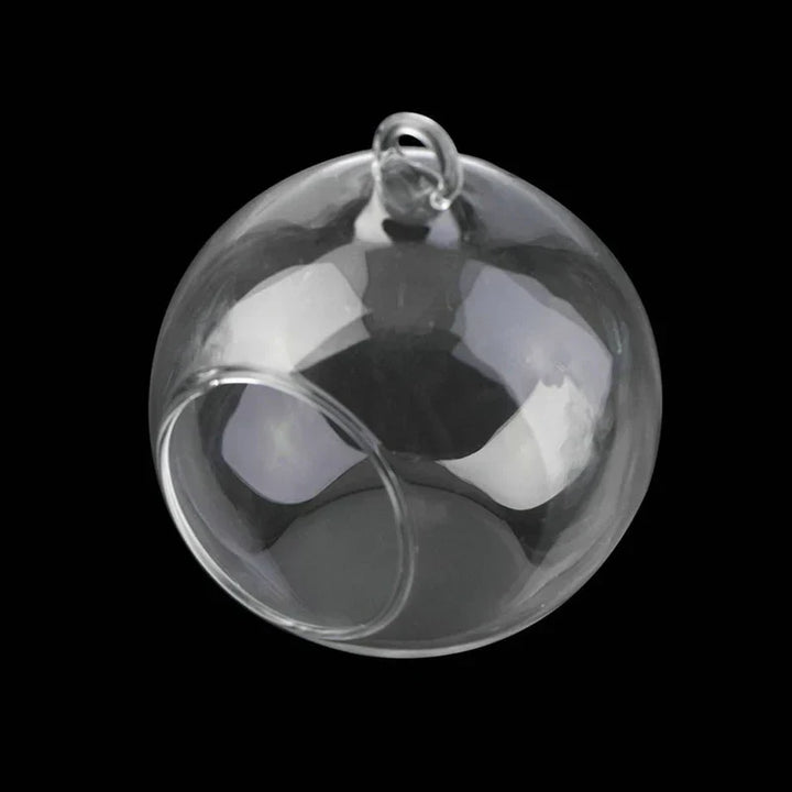 Skanto Glass Ball Vase Flower Plant Potted Creative Glass Container Home Office Decoration Home Table Decor Room Glass Vases