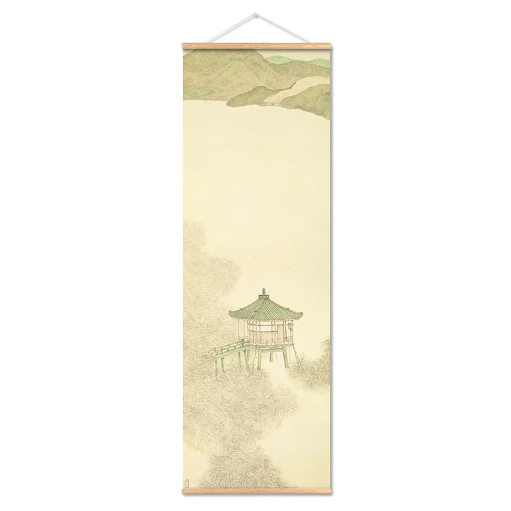 Skanto | Japansk Ou-Mi Ukiyoe Rulleskrifts Plakat Landskaps Veggkunst Bilder Stue Vintage Maleri Landhus Innredning