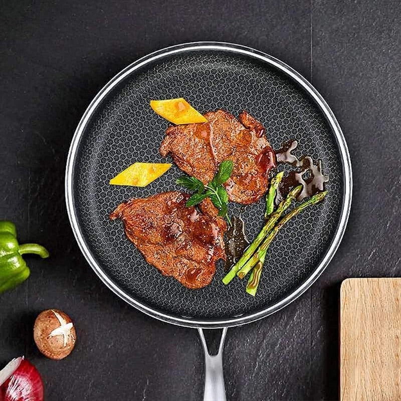 Norvo | Sandsberg Stekepanne med Pixel Teknologi | Høy- kvalitet Non-Stick Belegg | Perfekt for Jevn Steking | Solid Design