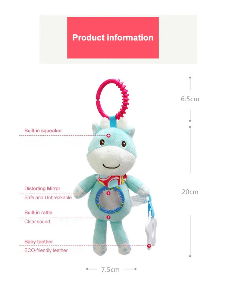 Norvo | Musikkelek for babyer med klips – Hengende kosedyr