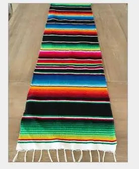 Skanto | Boho Vibrant Mexicansk Serape Teppe