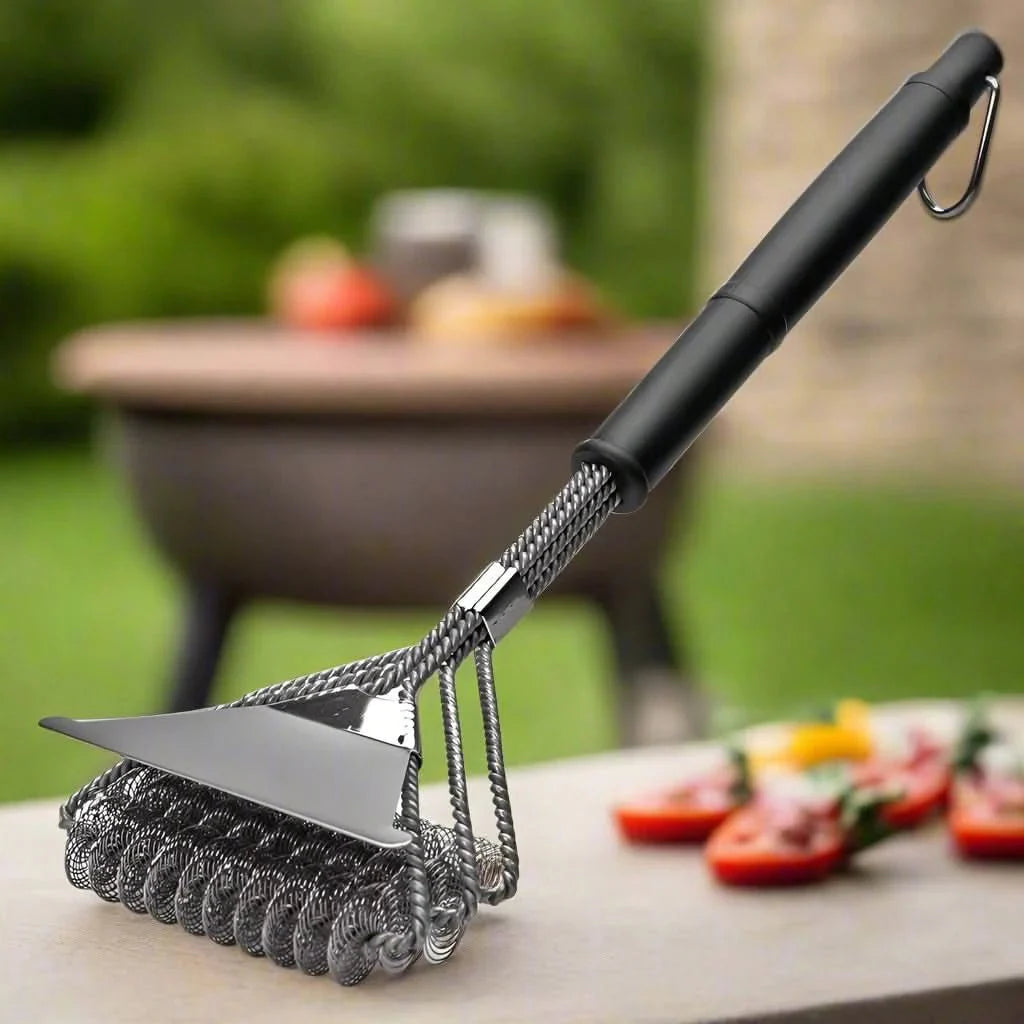 Skanto | gratis BBQ-børste - Sikker rustfritt stål grillrens