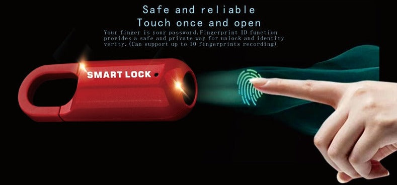 Skanto | Mini Elektronisk USB Fingeravtrykk Hengelås