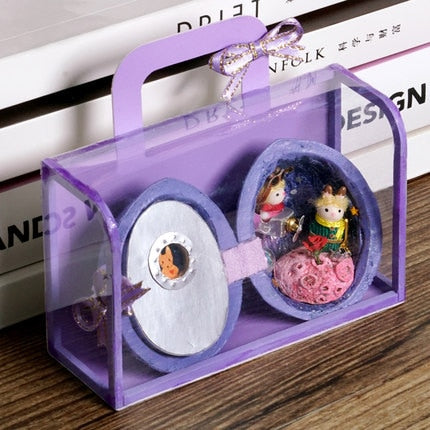 Håndlagd Tre Miniatyr Valnøtt Dukkehus | Skanto
