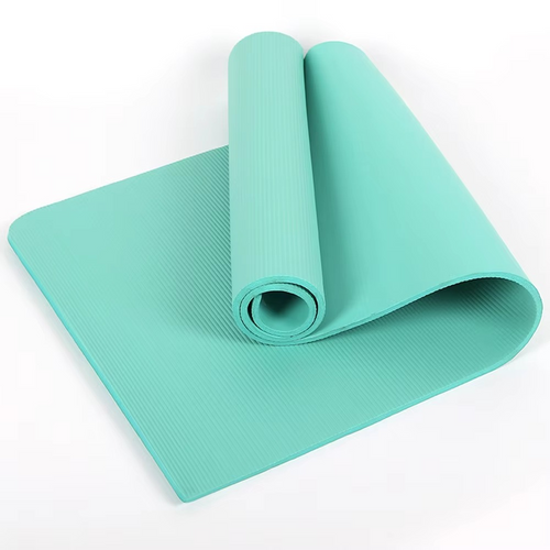 Skanto | Ekstra tykk NBR yogamatte med posisjonslinje, sklisikker pute for fitness, pilates og trening