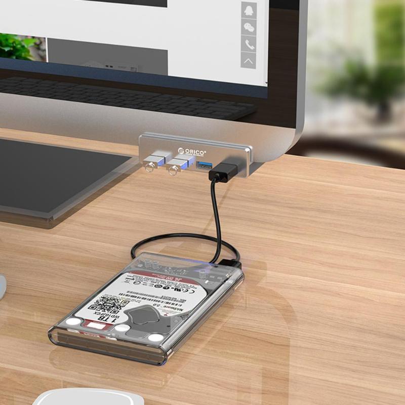 4 Port Klipp-Type USB 3.0 Aluminiums Hub | Skanto