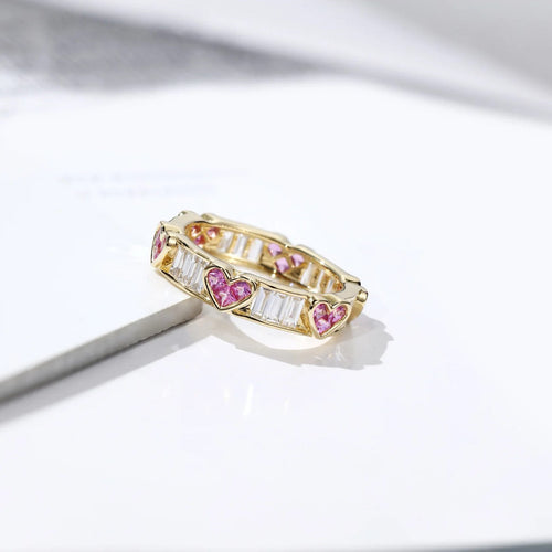 Skanto | Elegante Hjerte Wrap Baguette Diamant Ring