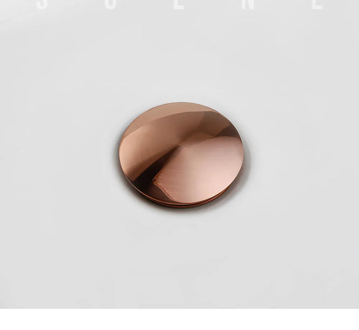 Bagnolux Rose Gold Sink Drain Valve Skanto