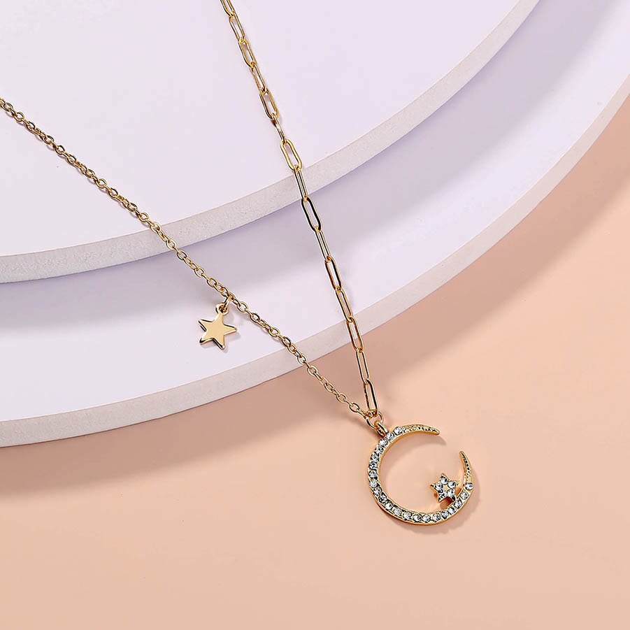 Skanto | Charming Moon Lang Kjede Halskjede