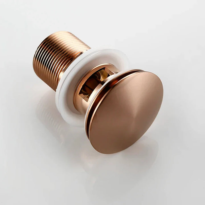 Bagnolux Rose Gold Sink Drain Valve Skanto