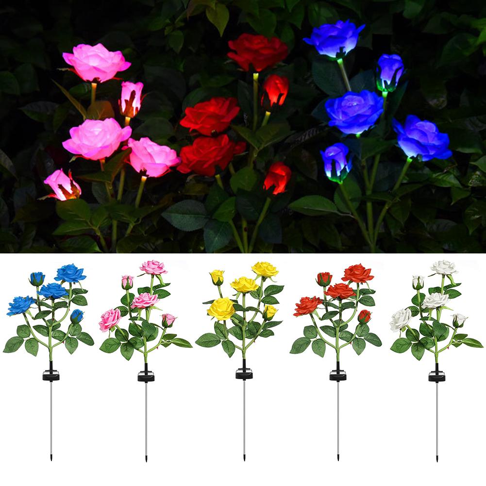 LED Solcelle Rose Dekorativ Lys | Skanto