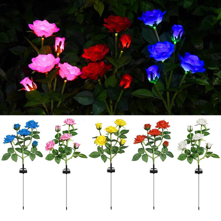 LED Solcelle Rose Dekorativ Lys | Skanto