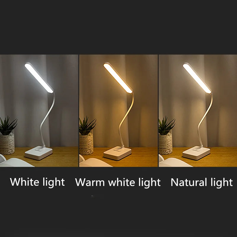 Skanto | LED bordlampe | Øyevennlig & dimbar | Berøringskontroll | USB-ladingsfunksjon & telefonholder