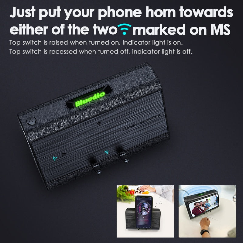 Skanto | Trådløs Bluetooth Høyttaler Telefonholder