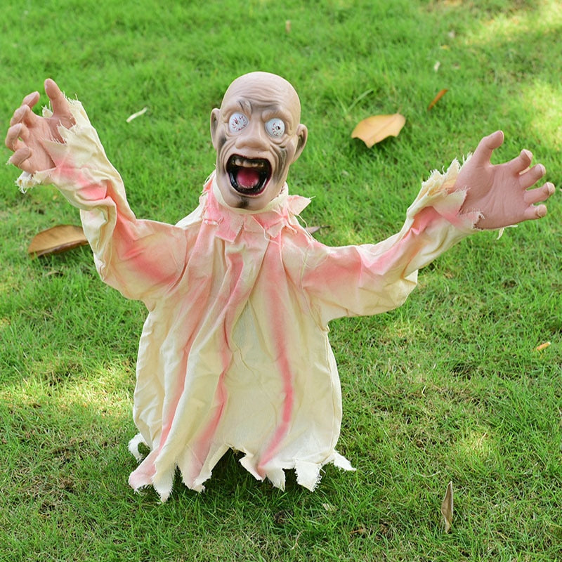 Skanto | Skremmende Skrikende Zombie Hage Halloween Dekorasjon