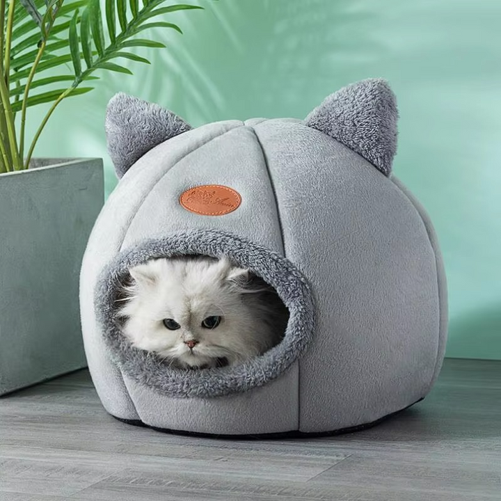 Skanto | Cozy Cave Vinter Katt- og Lite Hundeseng