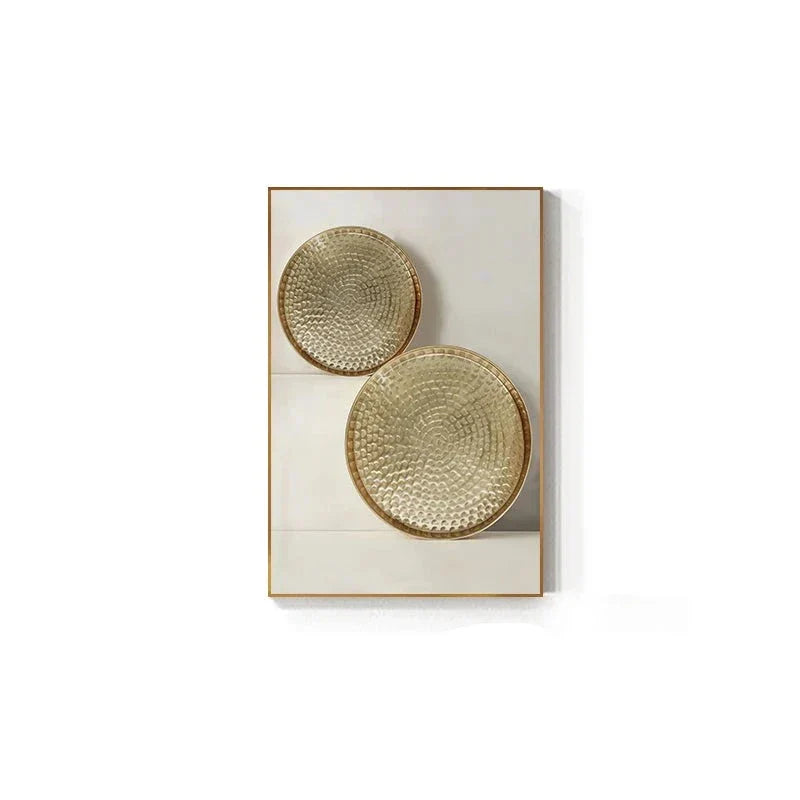 Modern Aesthetic Abstract Geometry Wall Art Fine Art Canvas Prints Pictures For Luxury Apartment Living Room Dining Room Entry Foyer Art Decor | Skanto