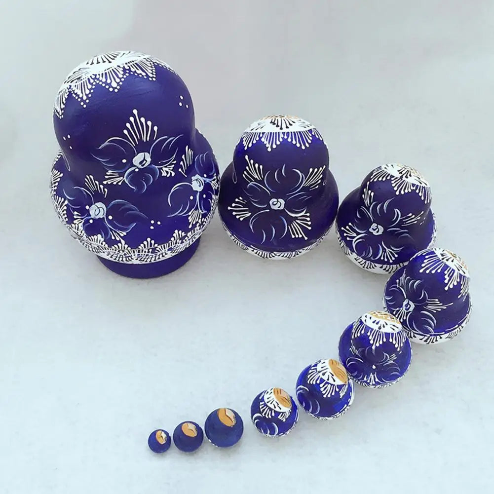 Norvo | 10 stykker/sett med tre russiske matryoshka dukker