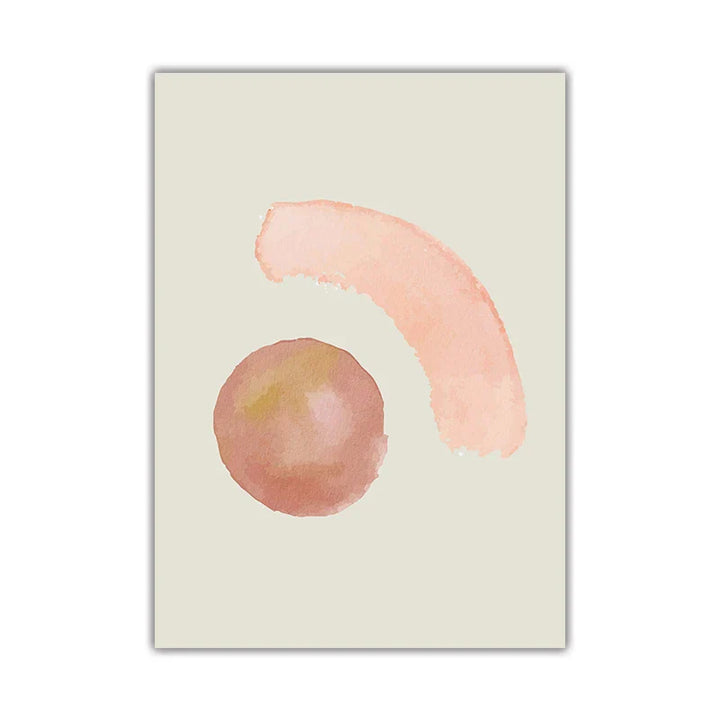 Minimalist Pastel Watercolor Wall Art Canvas Prints Modern Abstract Nordic Pictures for Living Room Bedroom Art Decor | Skanto