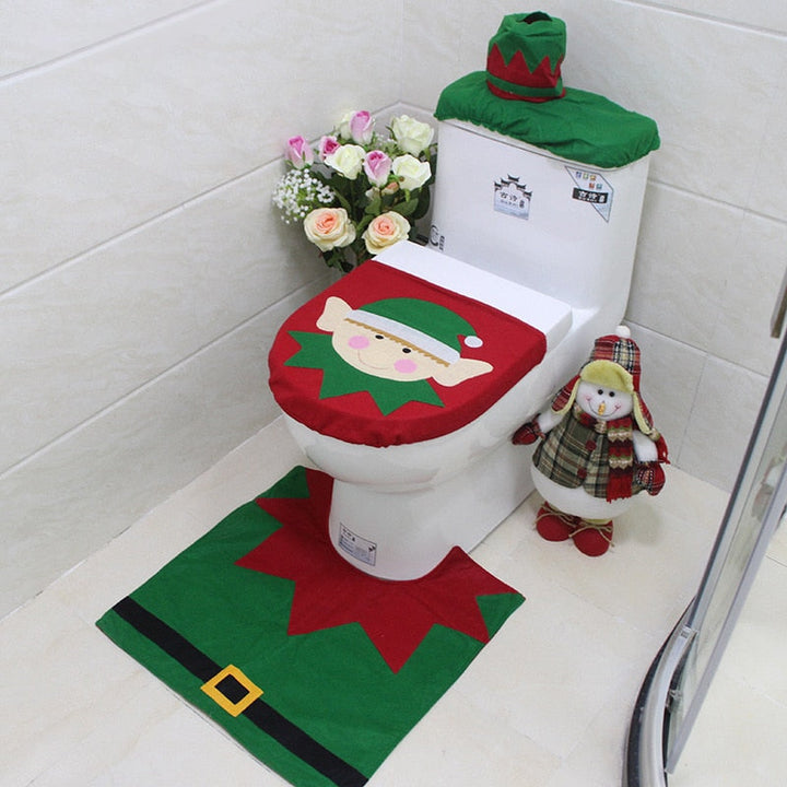 Skanto | 3pcs Fancy Julemann Toalettsete Deksel