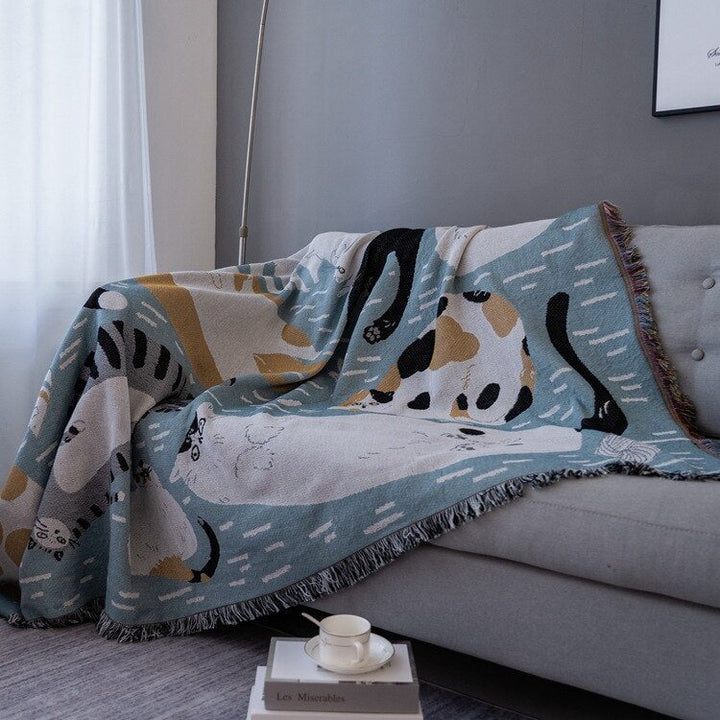 Vintage Kürbis Sofa trekk Skantoanket | Skanto