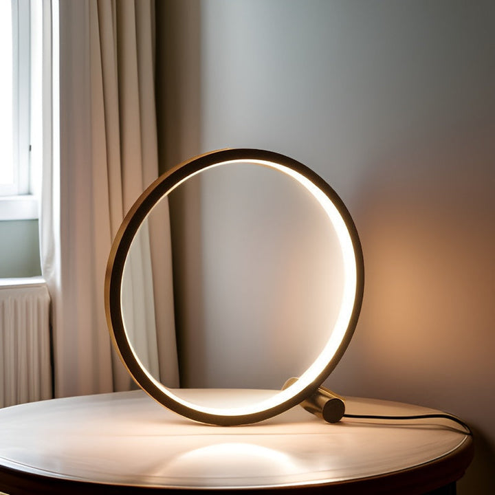 Minimalist Dimmbar Bordlampe - EclipseAura Lampe | Skanto