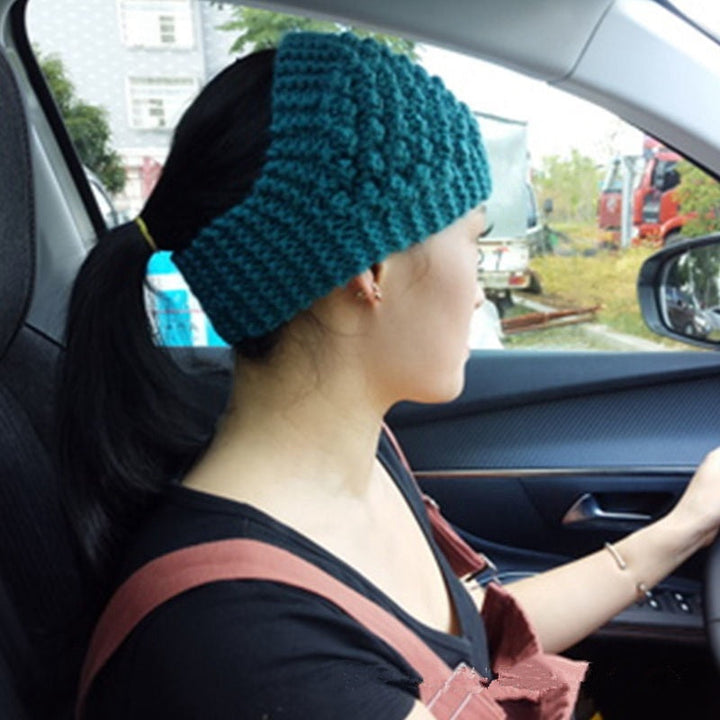 Skanto | Cozy Crown Elastisk Strikket Hodebånd
