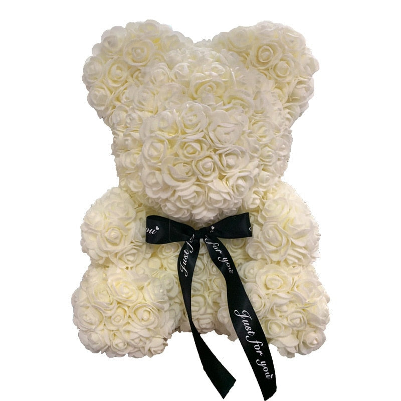 Skanto | Kunstige Rose Blomster Teddy Bjørn